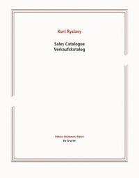 bokomslag Sales Catalogue / Verkaufskatalog