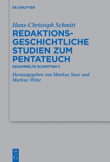 bokomslag Redaktionsgeschichtliche Studien zum Pentateuch