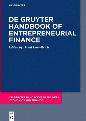 De Gruyter Handbook of Entrepreneurial Finance 1
