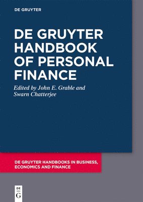 John E. Grable, Swarn Chatterjee - De Gruyter Handbook of Personal Finance, Inbunden