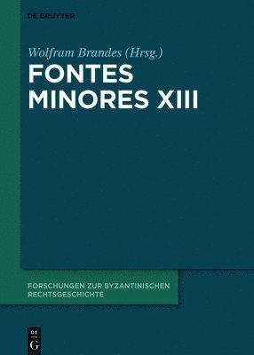 Fontes Minores XIII 1