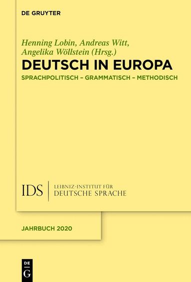 Henning Lobin, Andreas Witt, Angelika Wöllstein - Deutsch in Europa, Inbunden