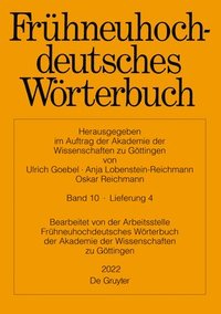 bokomslag Frühneuhochdeutsches Wörterbuch Band 10 Lieferung 4