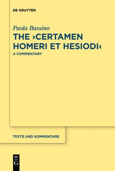 Paola Bassino - ›Certamen Homeri et Hesiodi‹, Häftad