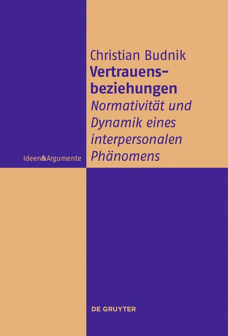 Christian Budnik - Vertrauensbeziehungen, Inbunden