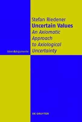 Stefan Riedener, Schweizerischer Nationalfonds (SNF) - Uncertain Values, Inbunden