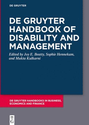 De Gruyter Handbook of Disability and Management 1