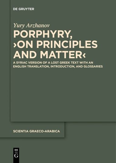 Yury Arzhanov - Porphyry, ›On Principles and Matter‹, Inbunden