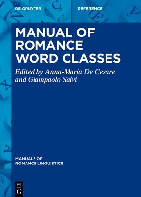 bokomslag Manual of Romance Word Classes