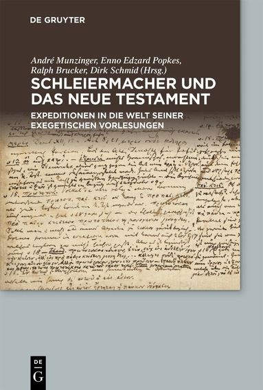 André Munzinger, Enno Edzard Popkes, Ralph Brucker, Dirk Schmid - Schleiermacher und das Neue Testament, Häftad