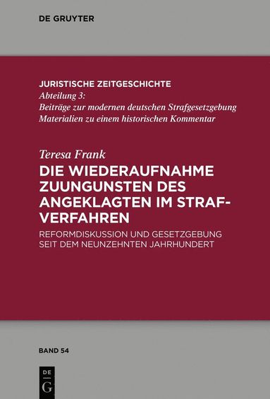 bokomslag Die Wiederaufnahme zuungunsten des Angeklagten im Strafverfahren