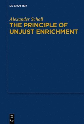 bokomslag Principle of Unjust Enrichment
