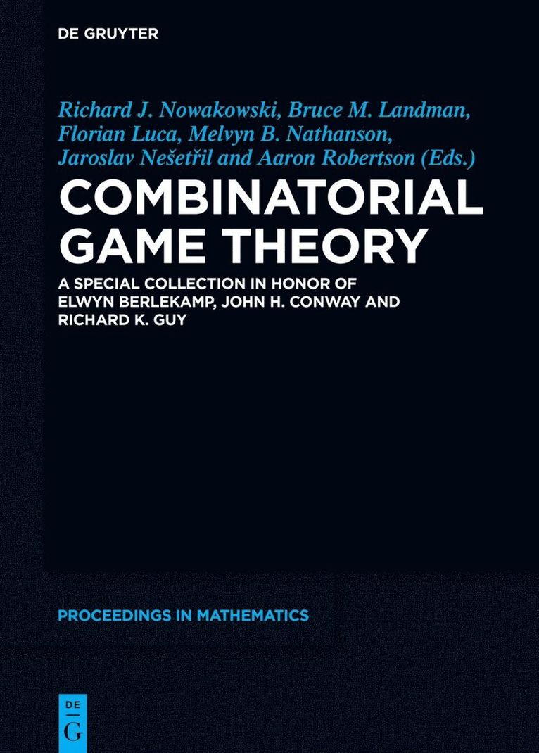 Combinatorial Game Theory 1