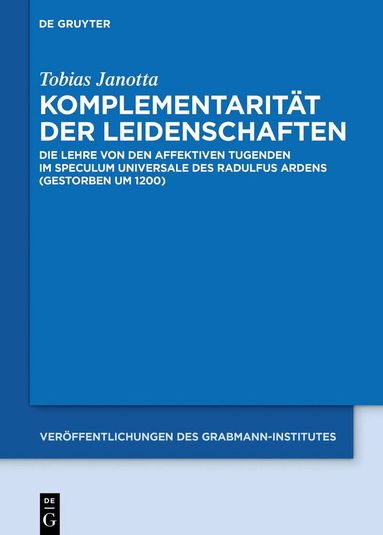 Tobias Janotta - Komplementarität der Leidenschaften, Inbunden