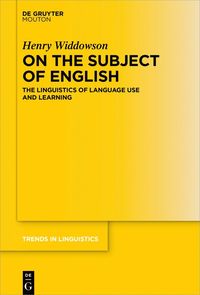 bokomslag On the Subject of English