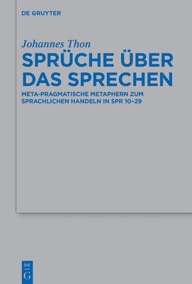 bokomslag Sprche ber das Sprechen