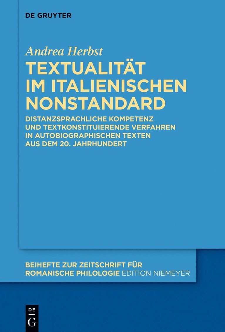 Textualitt im italienischen Nonstandard 1