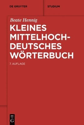 bokomslag Kleines mittelhochdeutsches Wrterbuch