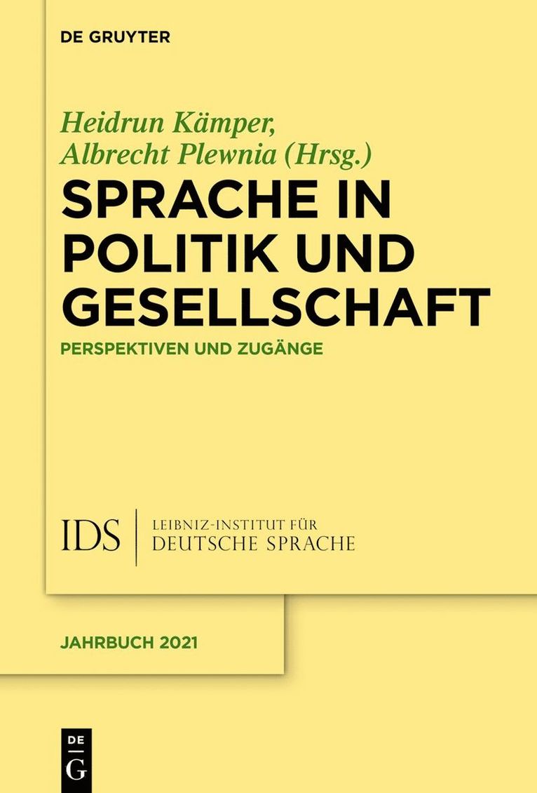 Sprache in Politik und Gesellschaft 1