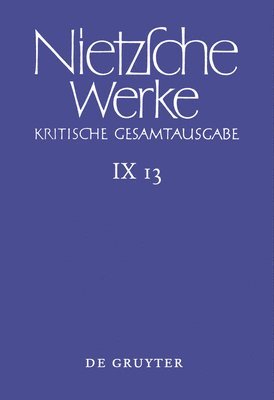 Friedrich Nietzsche, Marie-Luise Haase, Thomas Riebe, Beat Röllin, René Stockmar, Franziska Trenkle, Daniel Weißbrodt - Aufzeichnungen Aus Den Archivmappen MP XVII Und MP XVIII Sowie Verstreute Aufzeichnungen, Inbunden