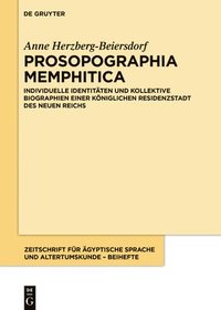 bokomslag Prosopographia Memphitica