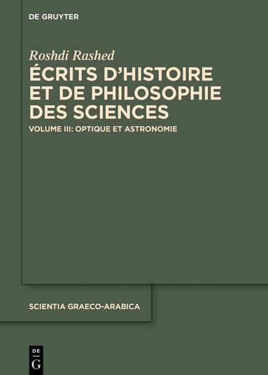 Roshdi Rashed - Optique et Astronomie, Inbunden