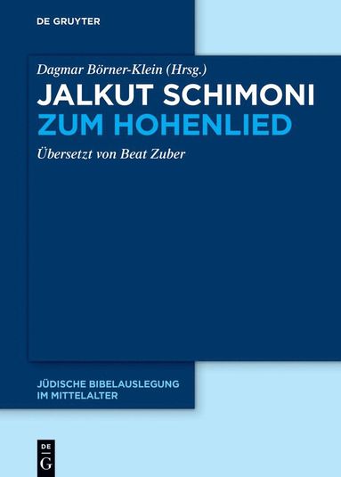 bokomslag Jalkut Schimoni zum Hohenlied