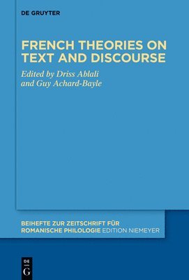 bokomslag French theories on text and discourse