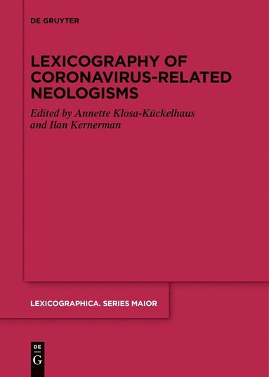 bokomslag Lexicography of Coronavirus-related Neologisms