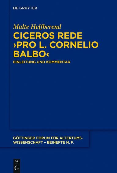 bokomslag Ciceros Rede ?Pro L. Cornelio Balbo?