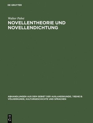 bokomslag Novellentheorie und Novellendichtung