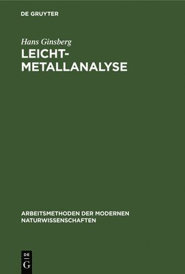 Hans Ginsberg - Leichtmetallanalyse, Inbunden