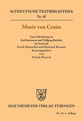 Ulrich Pretzel, Richard Kienast, Wolfgang Bachofer, Erich Henschel, Karl Stackmann - Moriz Von Craûn, Häftad