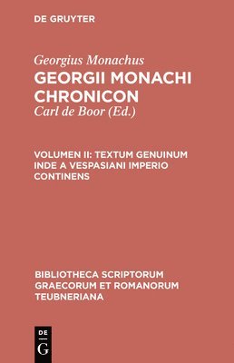Textum Genuinum Inde a Vespasiani Imperio Continens 1