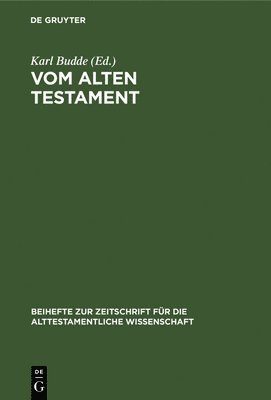 Vom Alten Testament 1