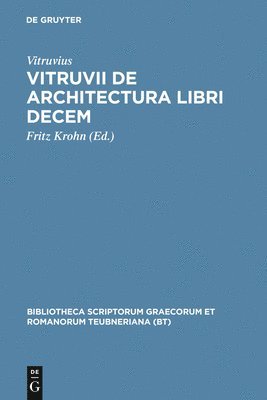 bokomslag Vitruvii de architectura libri decem