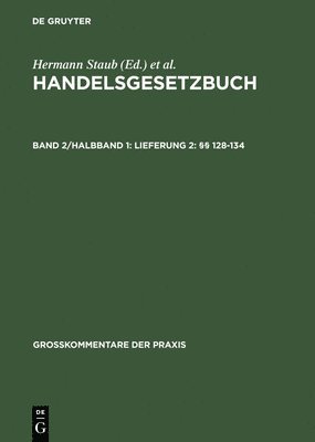 bokomslag Lieferung 2: §§ 128-134