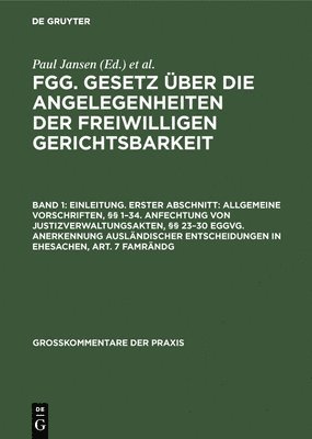 Paul Jansen, Hans-Joachim Von Schuckmann, Susanne Sonnenfeld - Einleitung. Erster Abschnitt, Inbunden