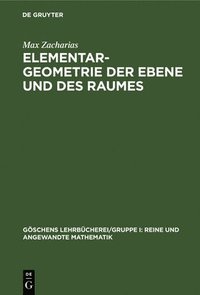 bokomslag Elementargeometrie Der Ebene Und Des Raumes