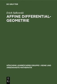 bokomslag Affine Differentialgeometrie