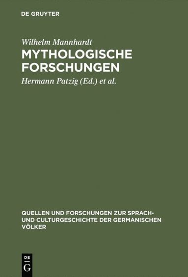 bokomslag Mythologische Forschungen