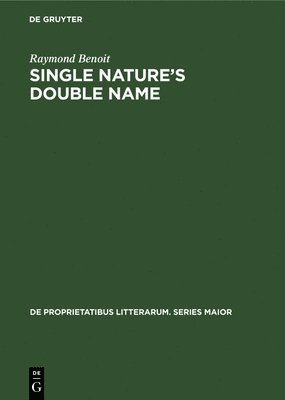 Single nature's double name 1