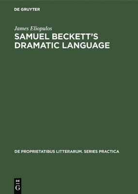 bokomslag Samuel Beckett's dramatic language