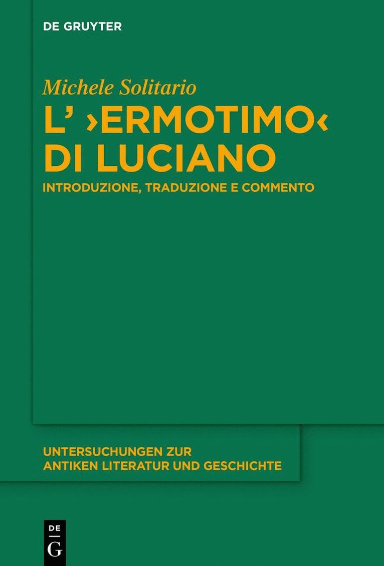 Michele Solitario - L’ ›Ermotimo‹ di Luciano, Häftad