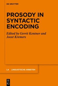 bokomslag Prosody in Syntactic Encoding