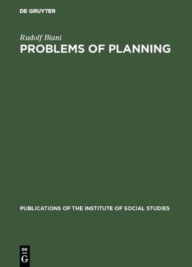 Rudolf Biani - Problems of planning, Inbunden