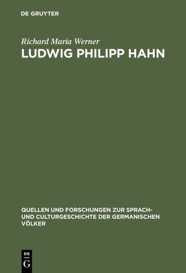 bokomslag Ludwig Philipp Hahn