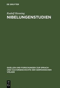 bokomslag Nibelungenstudien