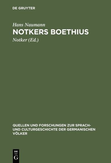 bokomslag Notkers Boethius