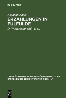 bokomslag Erzhlungen in Fulfulde